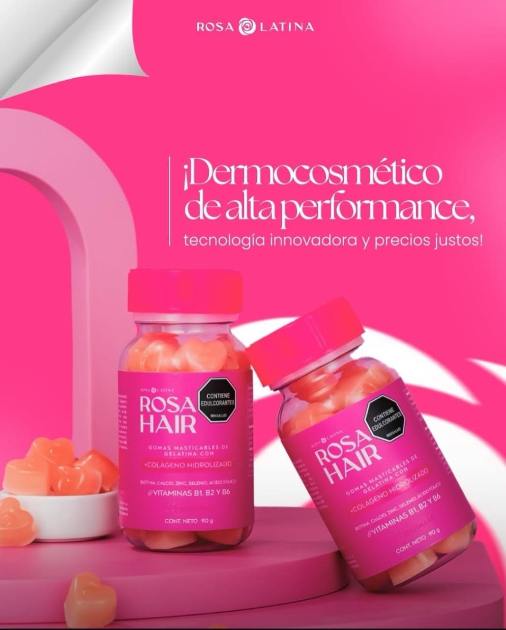 ROSA HAIR - Colágeno Hidrolizado