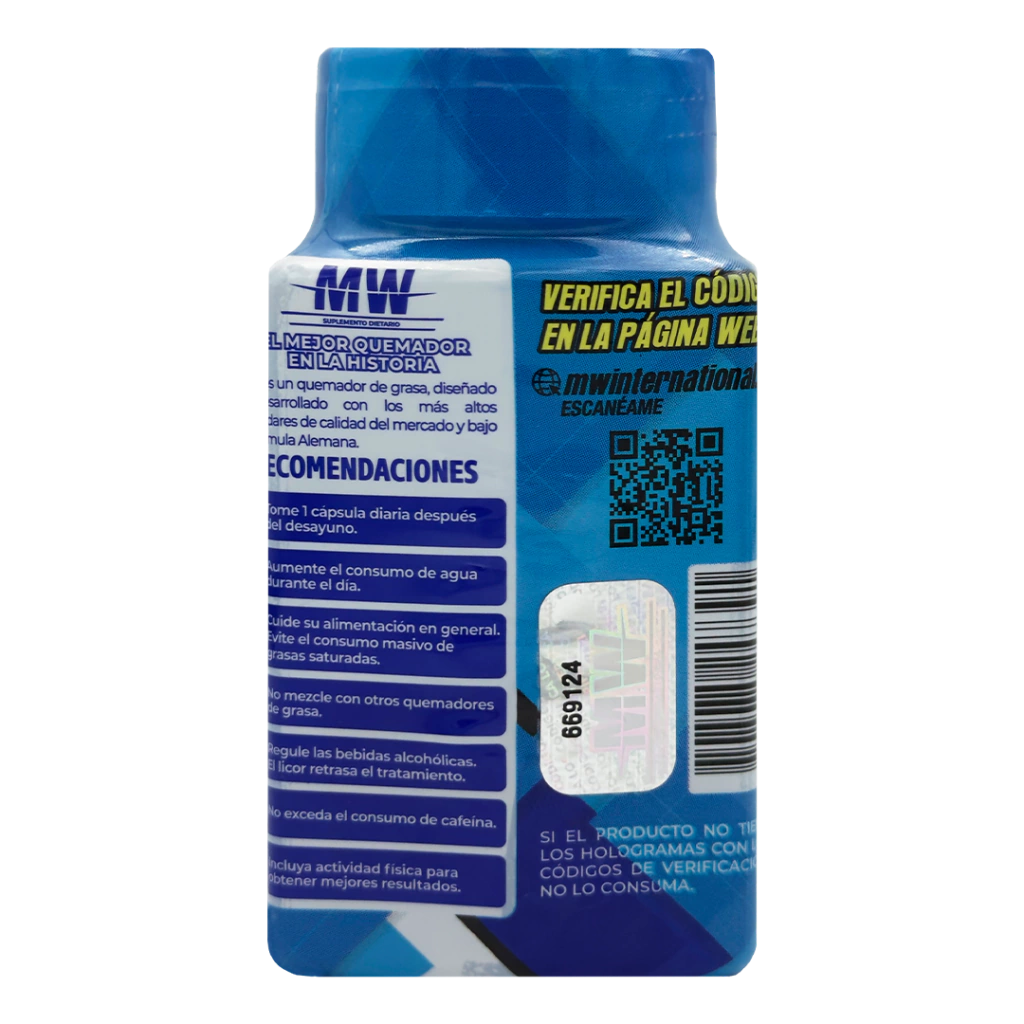Quemador de Grasa MW Classic - Capsulas